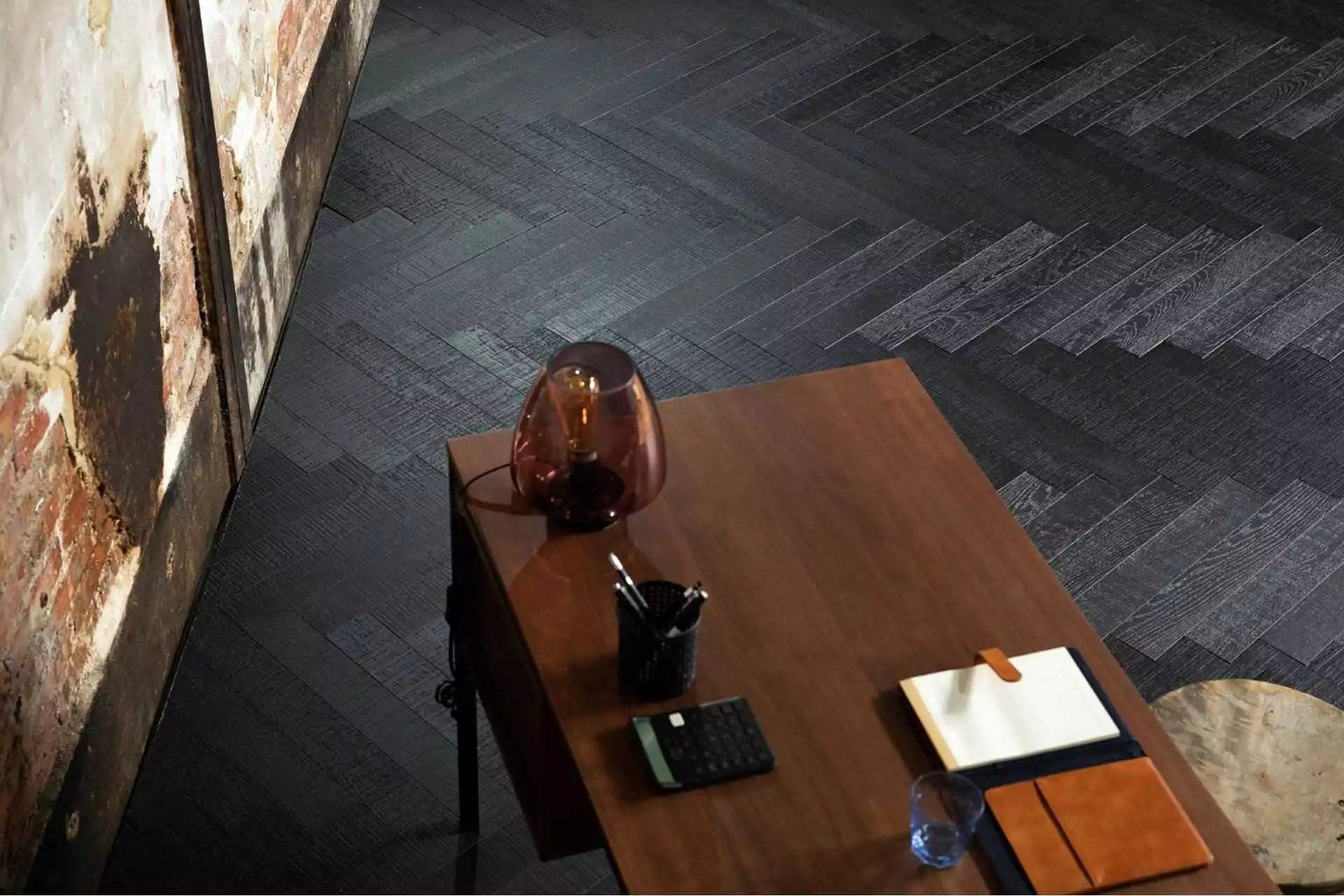 INTENSE BLACK HERRINGBONE - Image 1