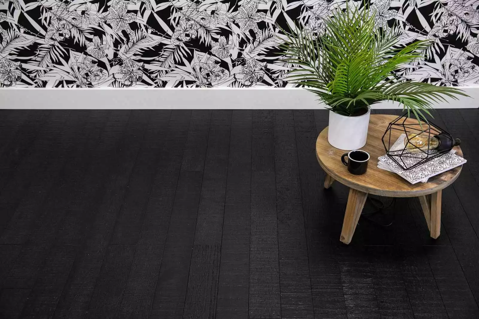 Parquet contrecollé Sélection NOIR INTENSE SCIÉ, parquet pas cher