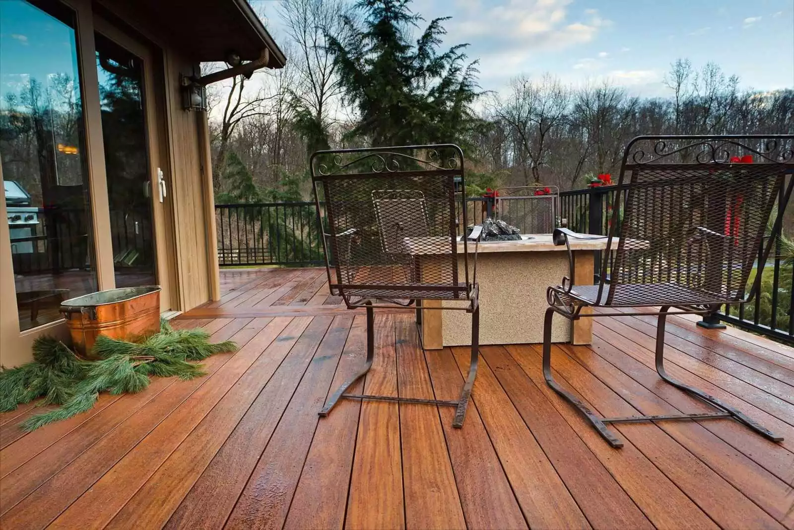 Terrasses Ipé Brut 2 Faces Lisses 140x19x6096 à6706mm KD A visser FSC, lame terrasse pas cher