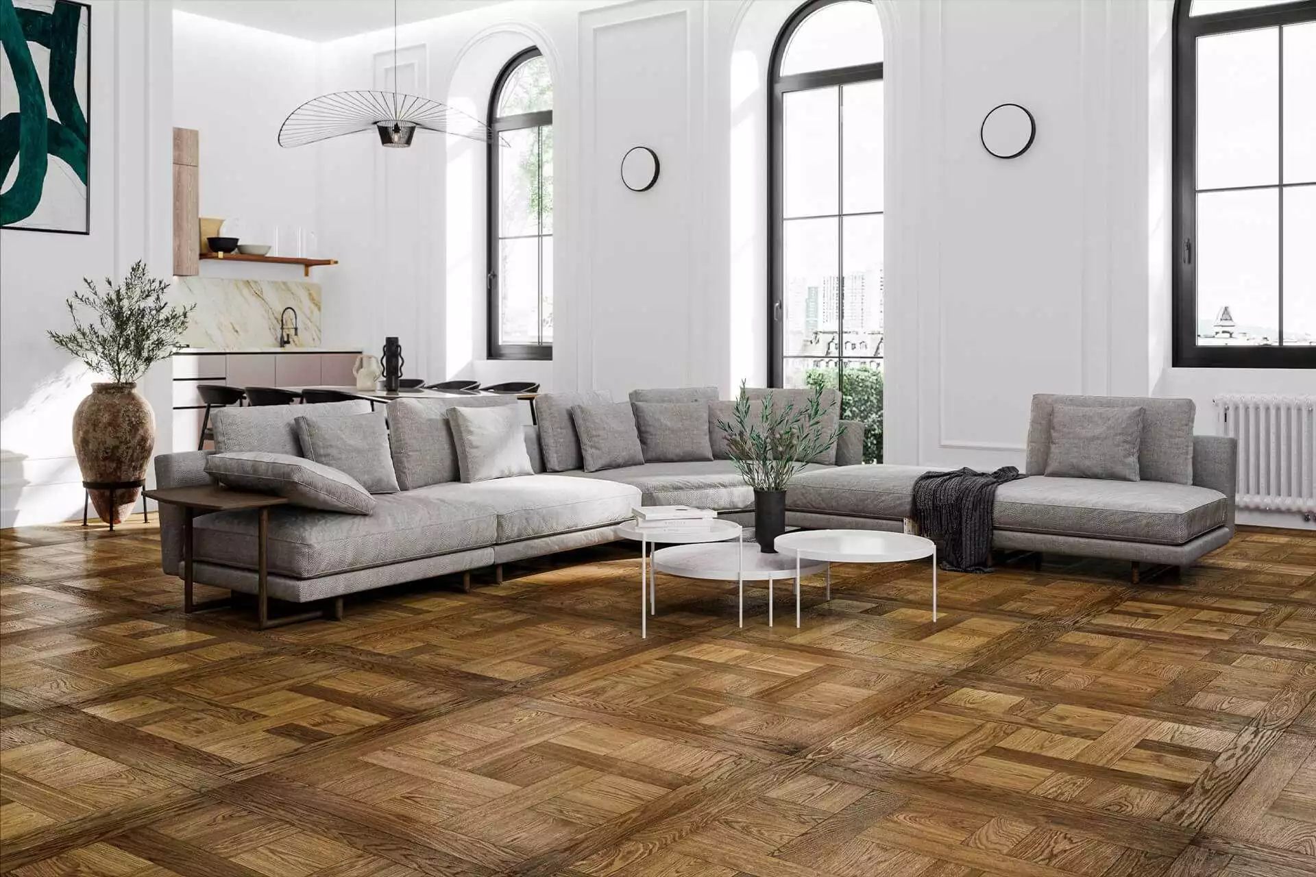 OILED SMOKED SELECTION CHANTILLY TILES - Image 0