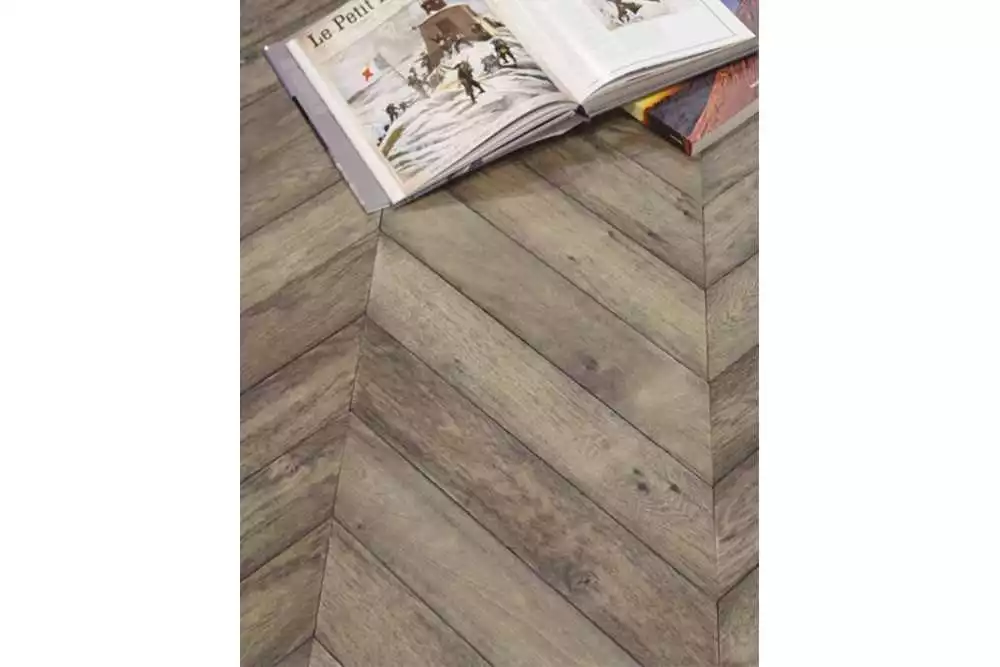 Parquet massif chêne Baton Rompu Marron Fume (PA4), parquet massif pas cher