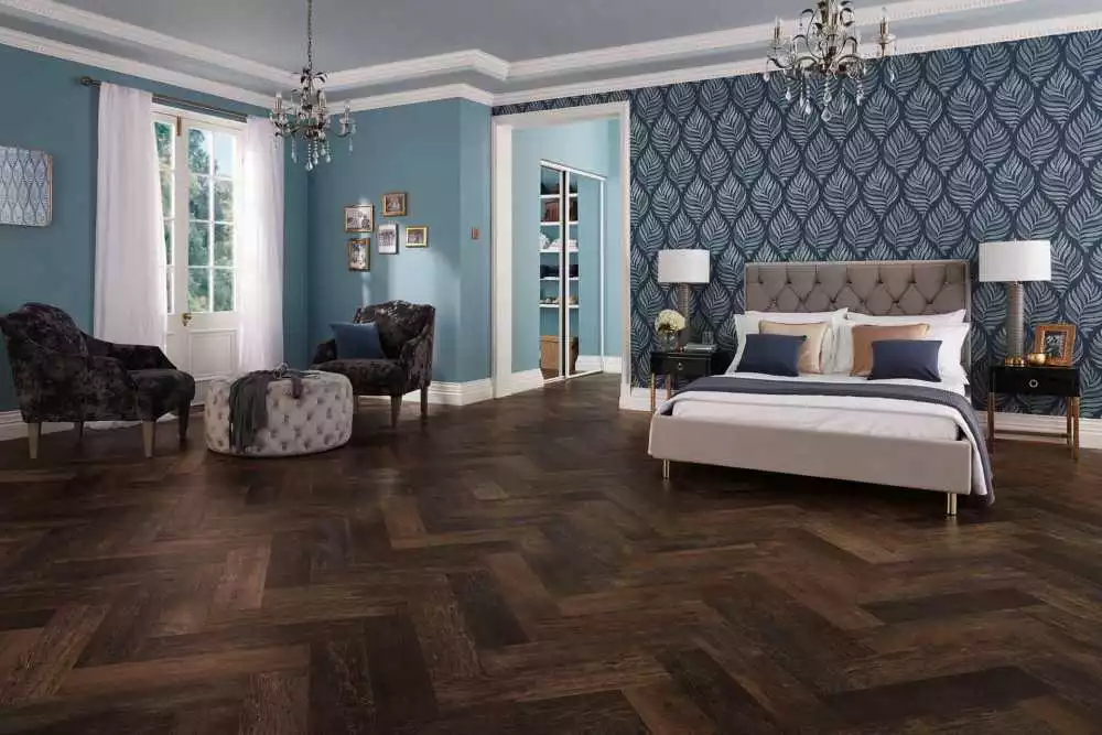 Parquet contrecollé chêne Baton Rompu espresso black label
