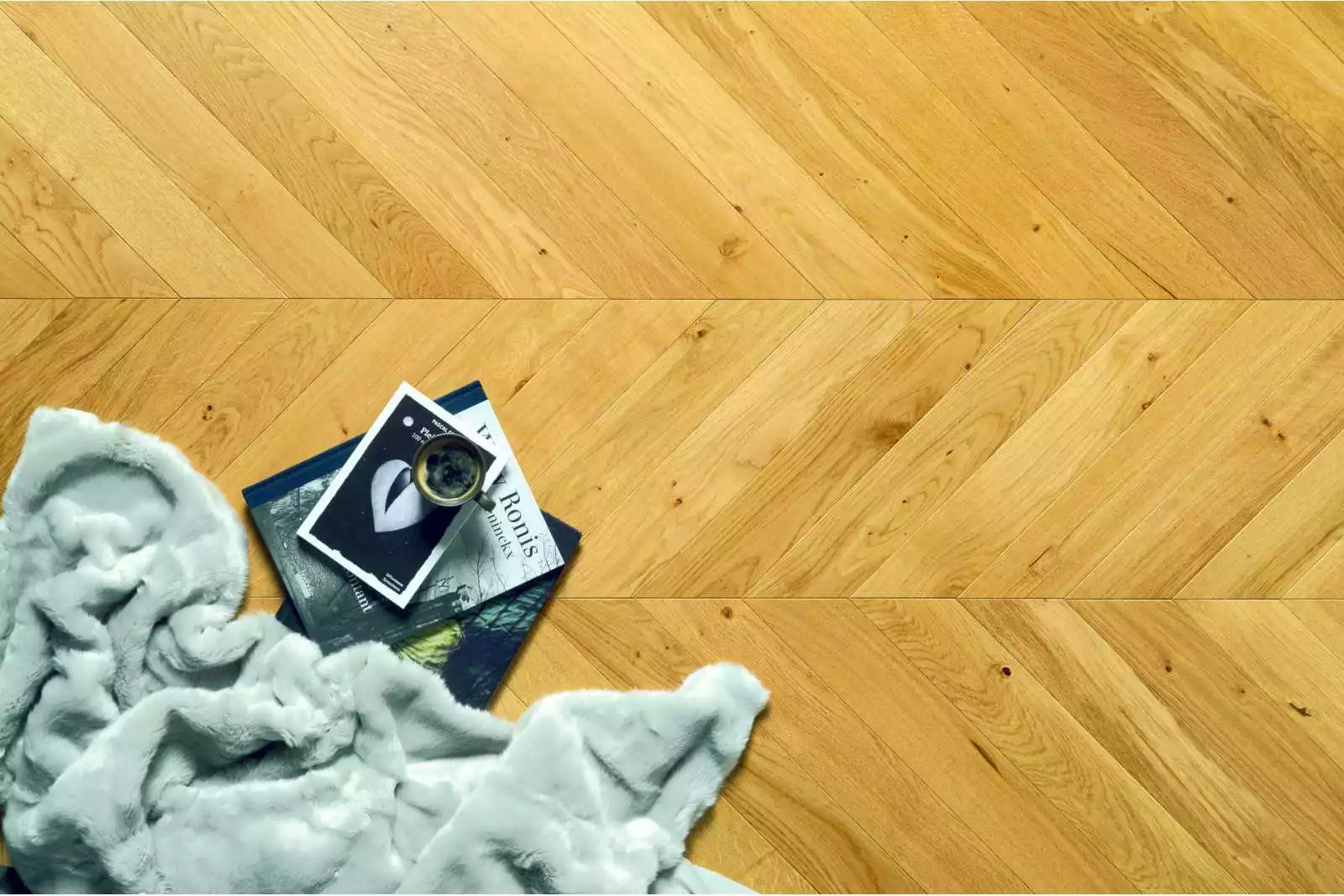 Parquet massif chêne Point De Hongrie Rustique Vernis naturel, parquet massif pas cher