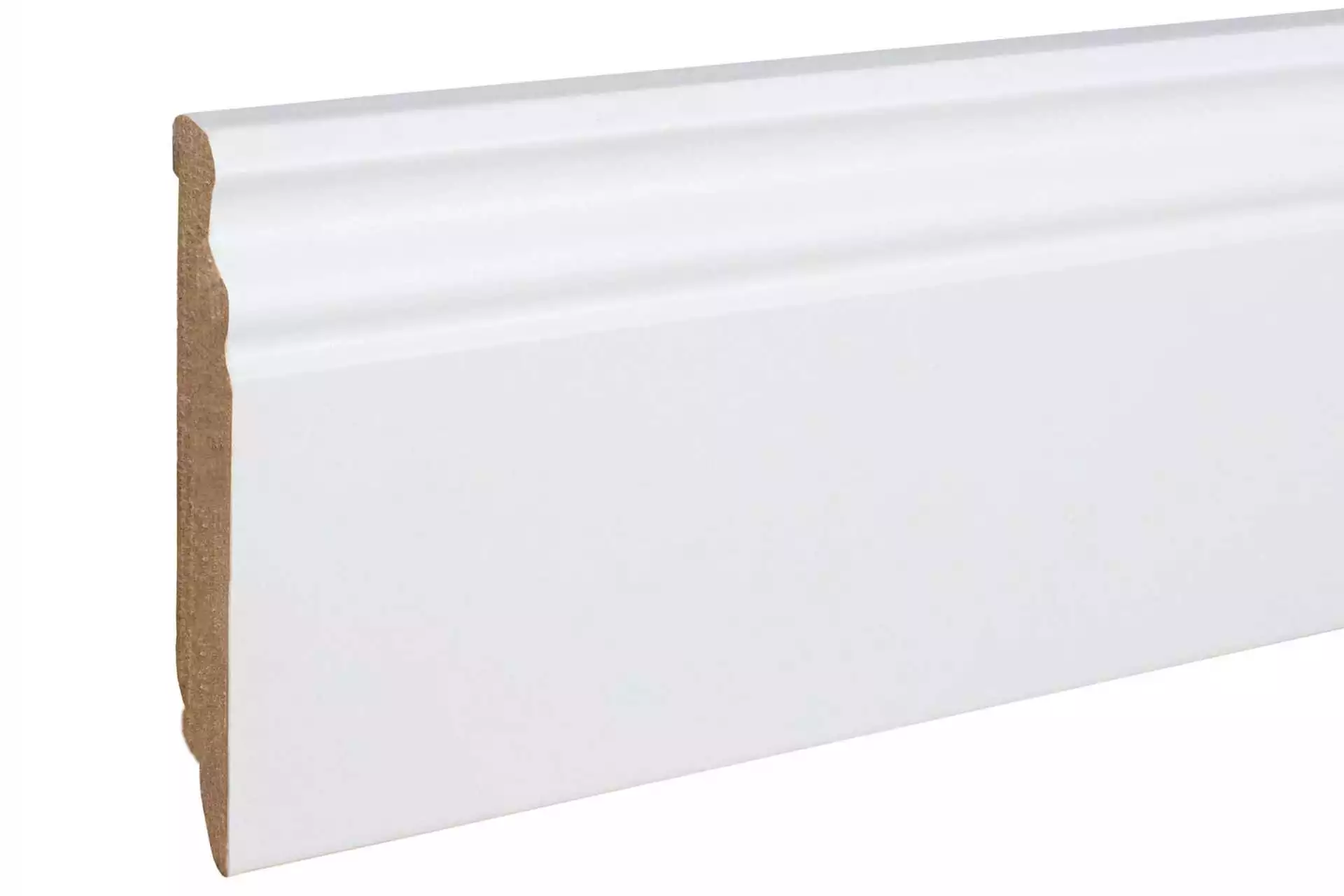 PLINTHE MDF BLANCHE MOULURÉE - 13cm - Image 0