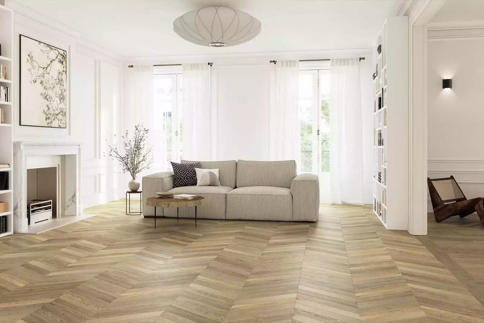 Parquet contrecollé chêne POINT DE HONGRIE HAWK, parquet pas cher