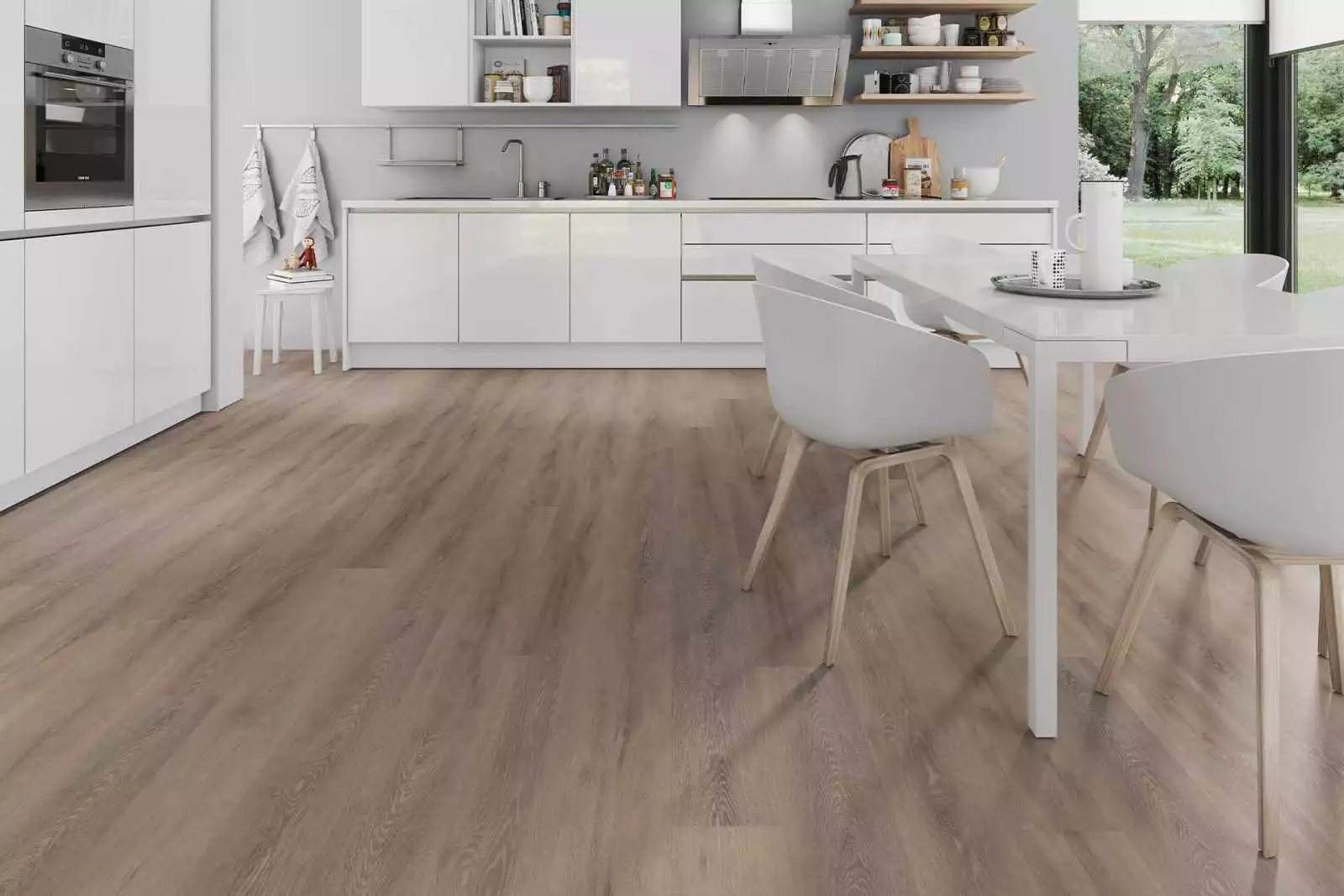 lame PVC vinyle Solide Cerused Oak Dark Natural XL