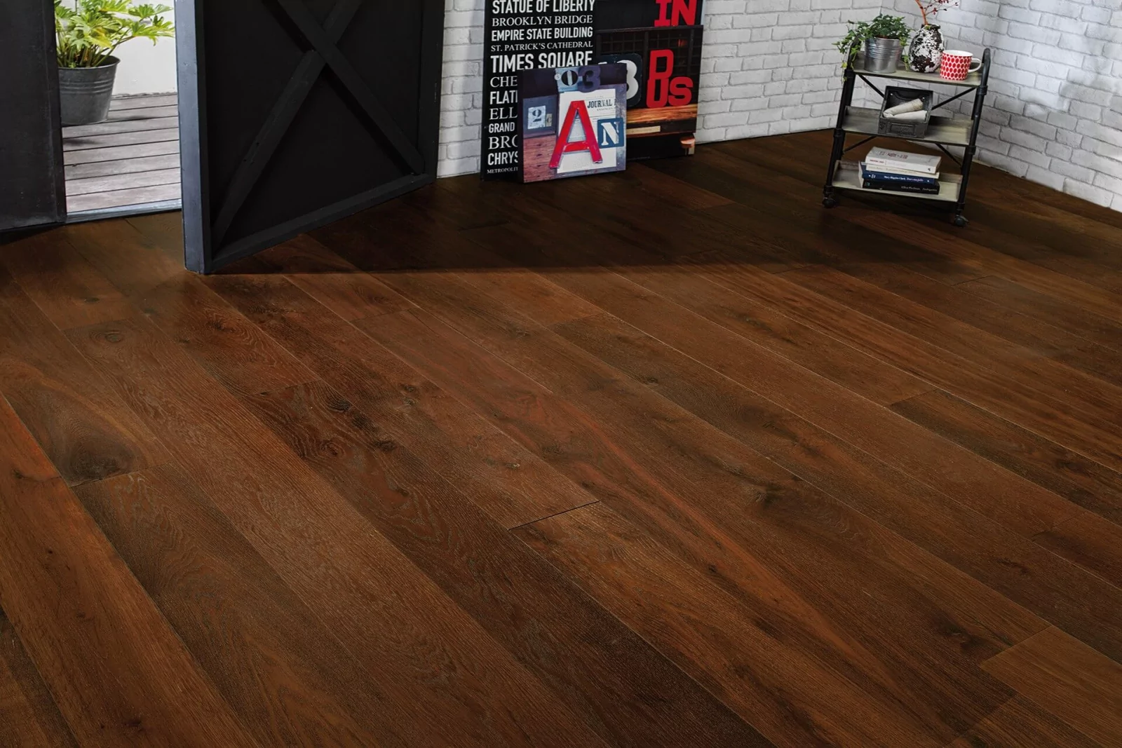 Parquet contrecollé chêne double Fumé, parquet pas cher