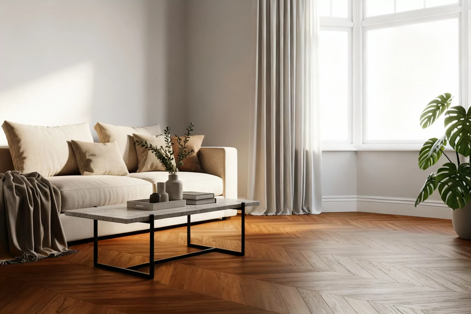 Parquet massif chêne Baton Rompu Nobless Vernis, parquet pas cher