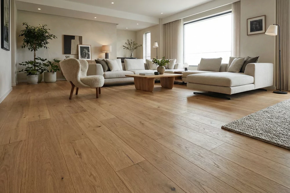 Parquet contrecollé chêne BOHÈME NATUR' 240 VERNIS, parquet pas cher