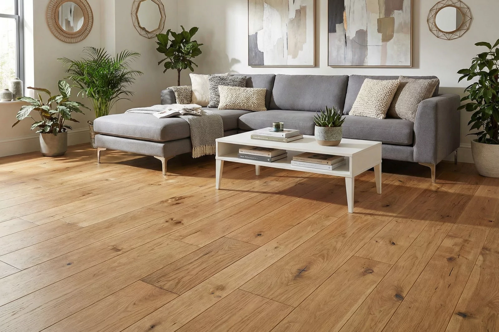 Solid Oak Parquet Country Natur 130mm