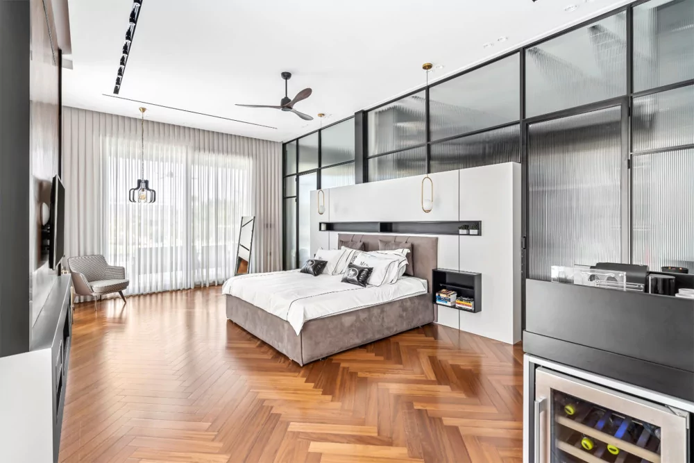 Parquet contrecollé chêne Baton Rompu Noyer Select, parquet pas cher