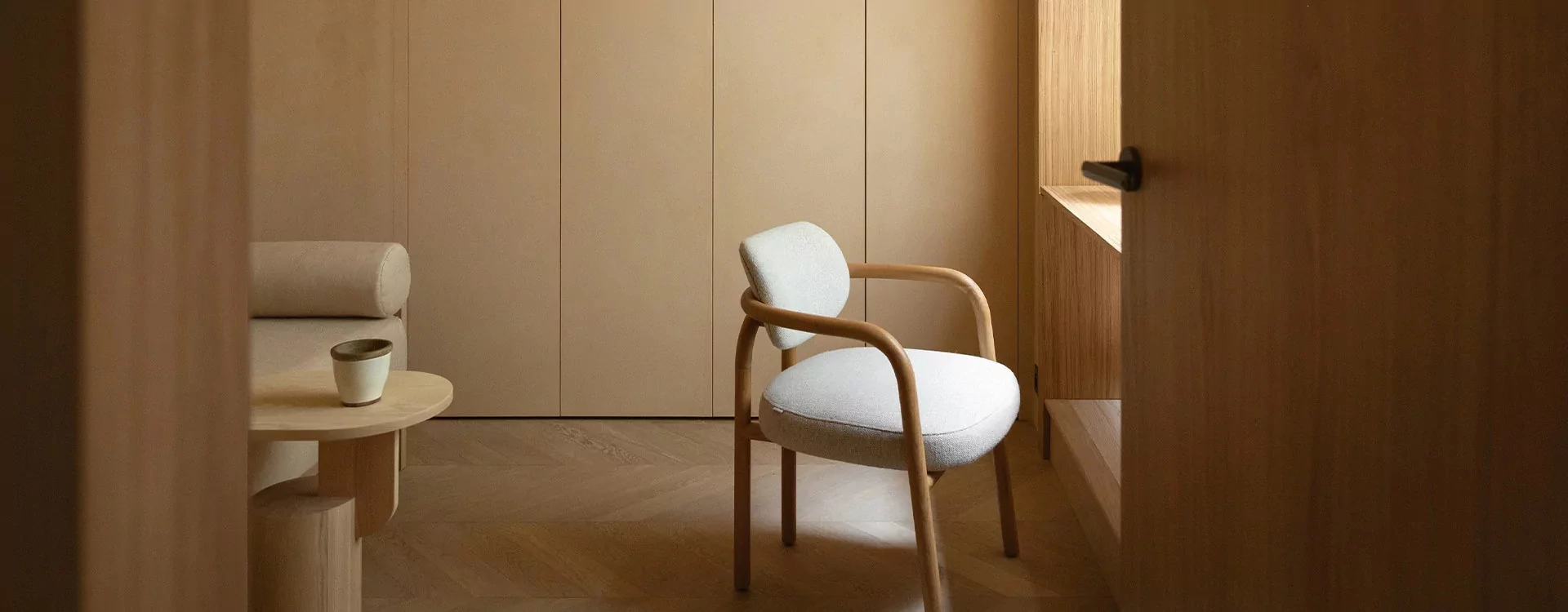 Invisible Chevron Parquet, a gentle heritage