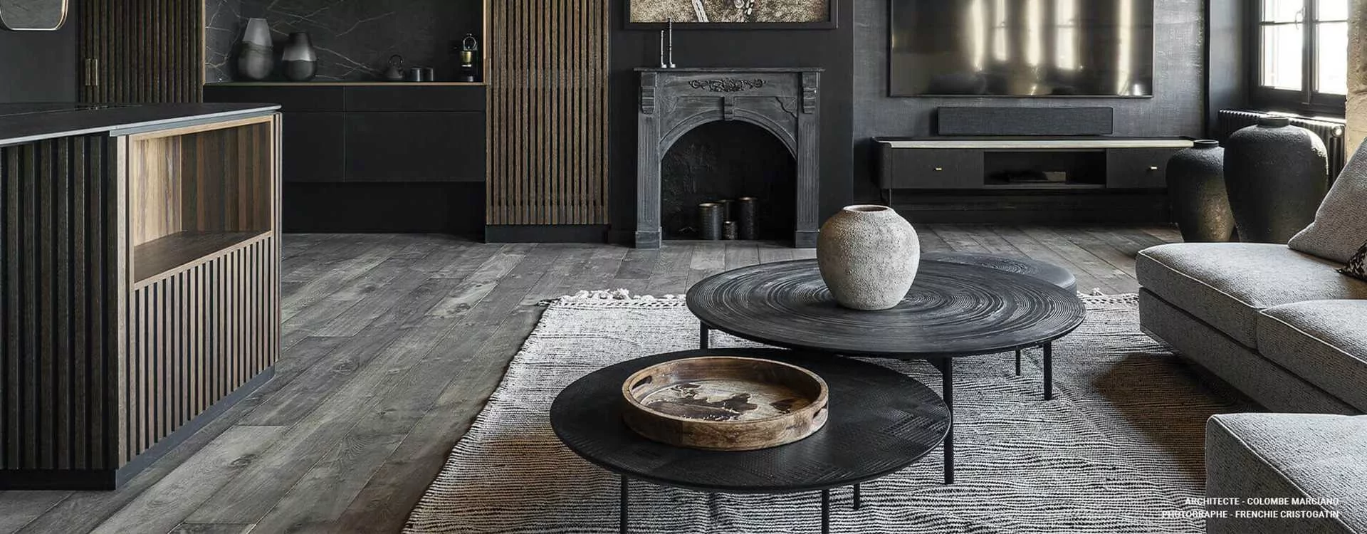 Distressed look parquet : charm and authenticity